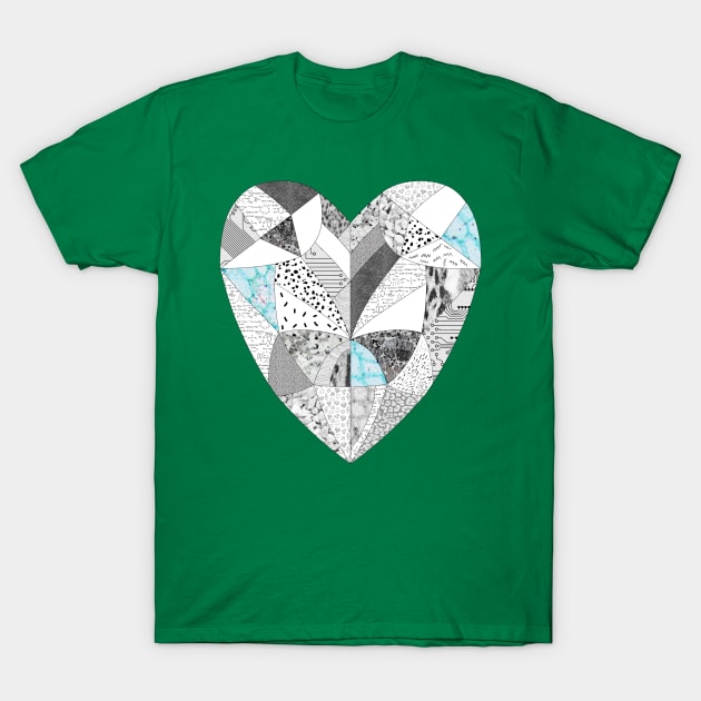 love heart shape T-Shirt by vasarenar